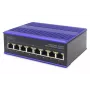 DIGITUS Przemysłowy 8-portowy przełącznik Fast Ethernet na szynę DIN, rozszerzony zakres temperatur