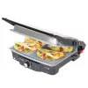 Grill kontaktowy CECOTEC Rock'nGrill 2000 — 2000 W, prostokątny, czarny/stal nierdzewna, regulowany termostat, 340×330×130 mm