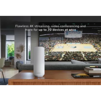 NETGEAR Orbi 370 Dwupasmowy (2,4 GHz / 5 GHz) Wi-Fi 7 (802.11be) Biały 2 Wewnętrzna