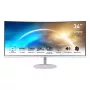 Monitor komputerowy MSI Pro MP341CQWDE 86,4 cm (34 cale) 3440 x 1440 pikseli UltraWide Quad HD Biały