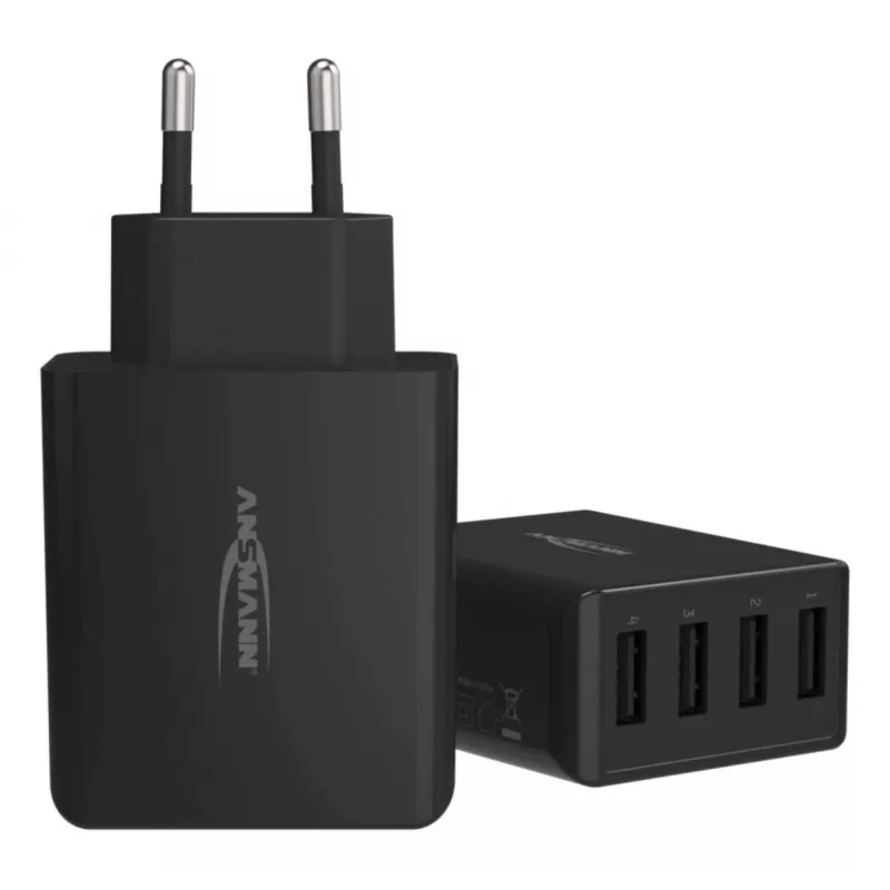 ANSMANN Ładowarka ścienna USB 4 porty