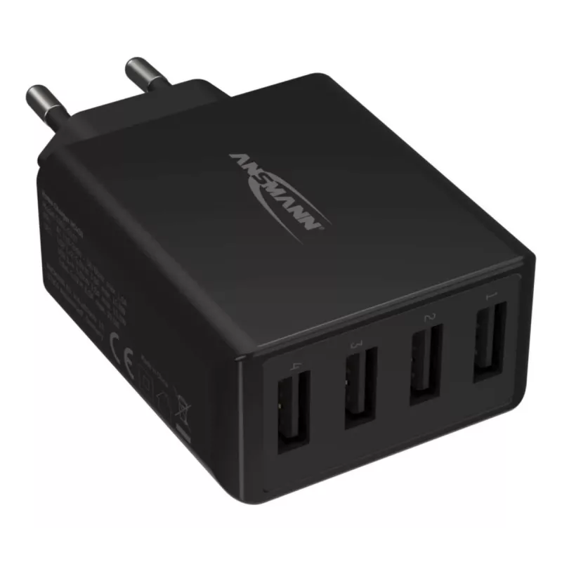 ANSMANN Ładowarka ścienna USB 4 porty