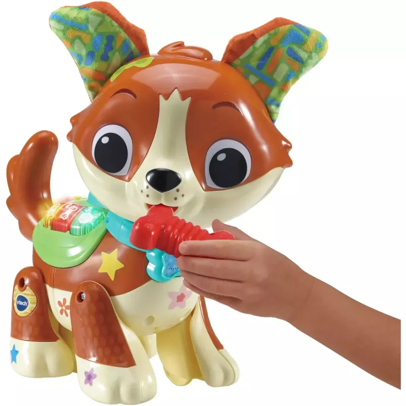 Figurka zabawkowa VTech Run With Me Puppy 80-552564 interaktywna zabawka edukacyjna z dźwiękami i ruchem