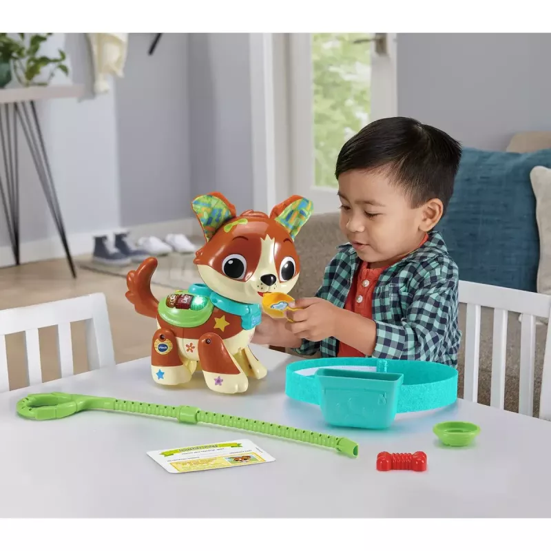 Figurka zabawkowa VTech Run With Me Puppy 80-552564 interaktywna zabawka edukacyjna z dźwiękami i ruchem