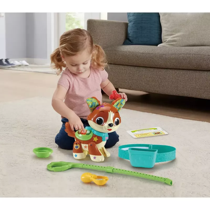 Figurka zabawkowa VTech Run With Me Puppy 80-552564 interaktywna zabawka edukacyjna z dźwiękami i ruchem