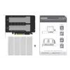 Icy Dock ExpressSlot Elite karta interfejsu MB842MP-B — adapter PCIe hot-swap na zatoki 2,5 cala, czarny/srebrny