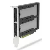 Icy Dock ExpressSlot Elite karta interfejsu MB842MP-B — adapter PCIe hot-swap na zatoki 2,5 cala, czarny/srebrny