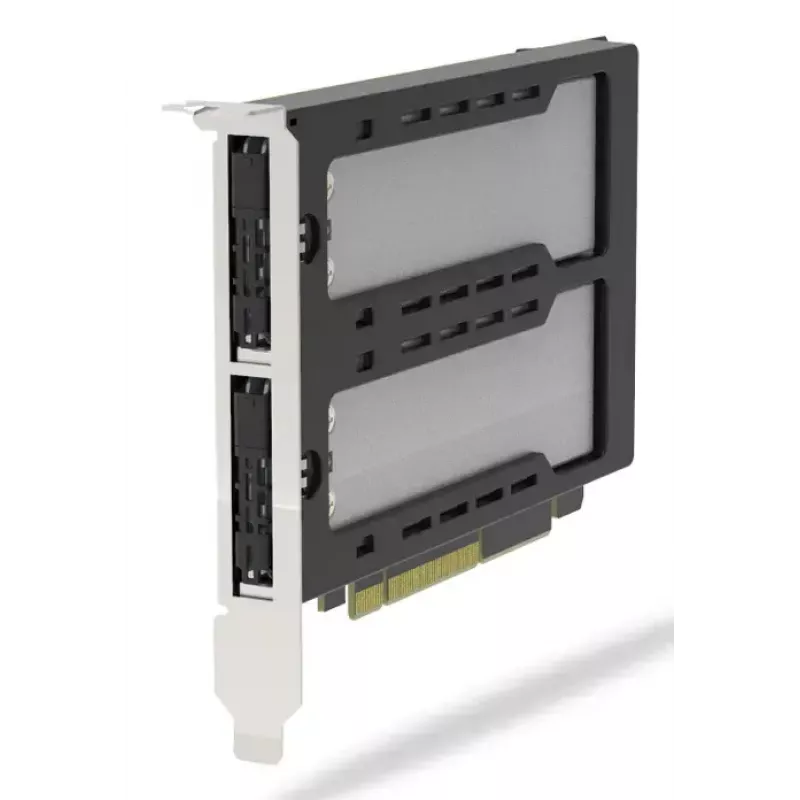 Icy Dock ExpressSlot Elite karta interfejsu MB842MP-B — adapter PCIe hot-swap na zatoki 2,5 cala, czarny/srebrny