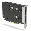 Icy Dock ExpressSlot Elite karta interfejsu MB842MP-B — adapter PCIe hot-swap na zatoki 2,5 cala, czarny/srebrny