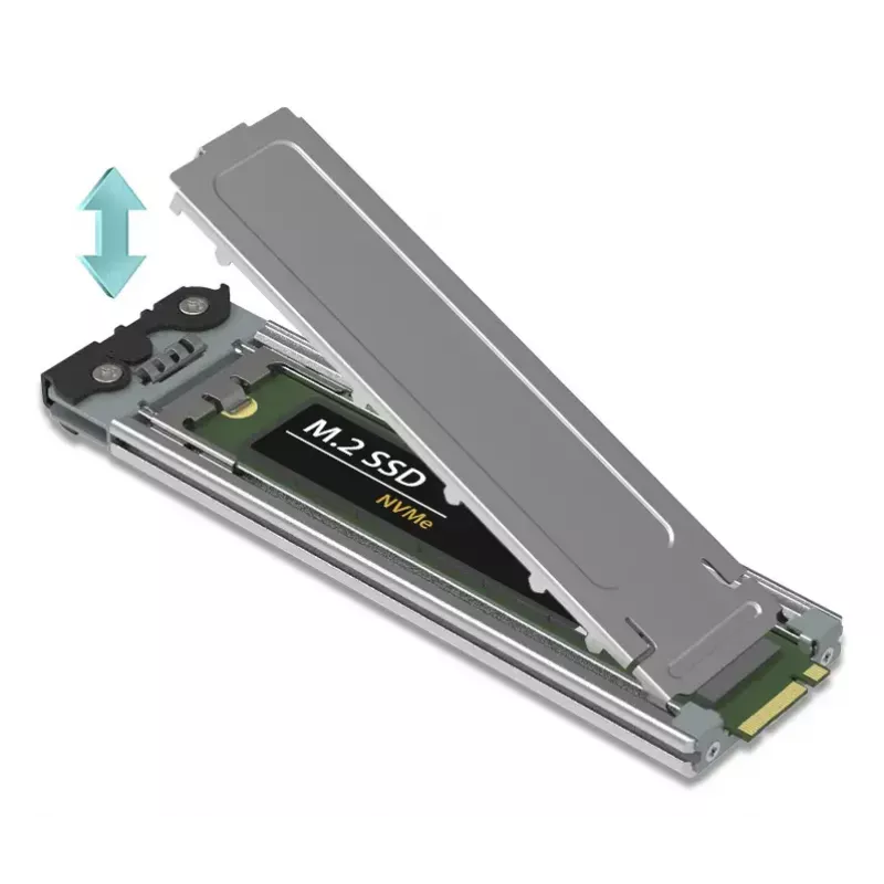 Icy Dock ExpressSlot Elite karta interfejsu MB842MP-B — adapter PCIe hot-swap na zatoki 2,5 cala, czarny/srebrny