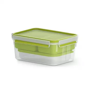 EMSA CLIP & GO XL Pojemnik na lunch 2,3 l zielony, przezroczysty 1 szt.