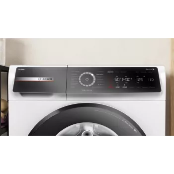 Bosch Serie 8 WGB244A40 pralka ładowana od frontu, 9 kg, 1400 obr./min, i-Dos, biało-czarna
