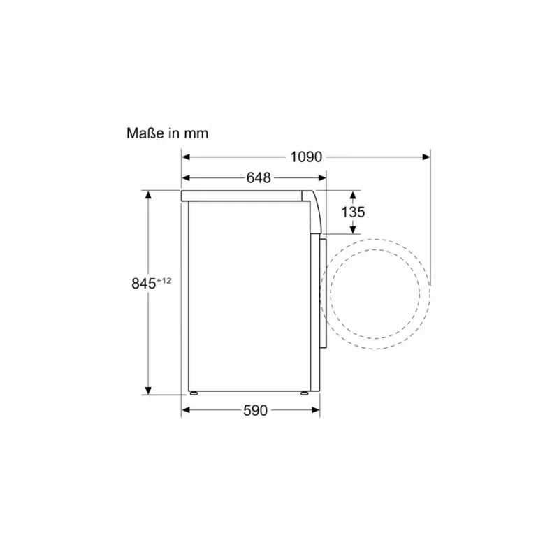 Bosch Serie 8 WGB244A40 pralka ładowana od frontu, 9 kg, 1400 obr./min, i-Dos, biało-czarna