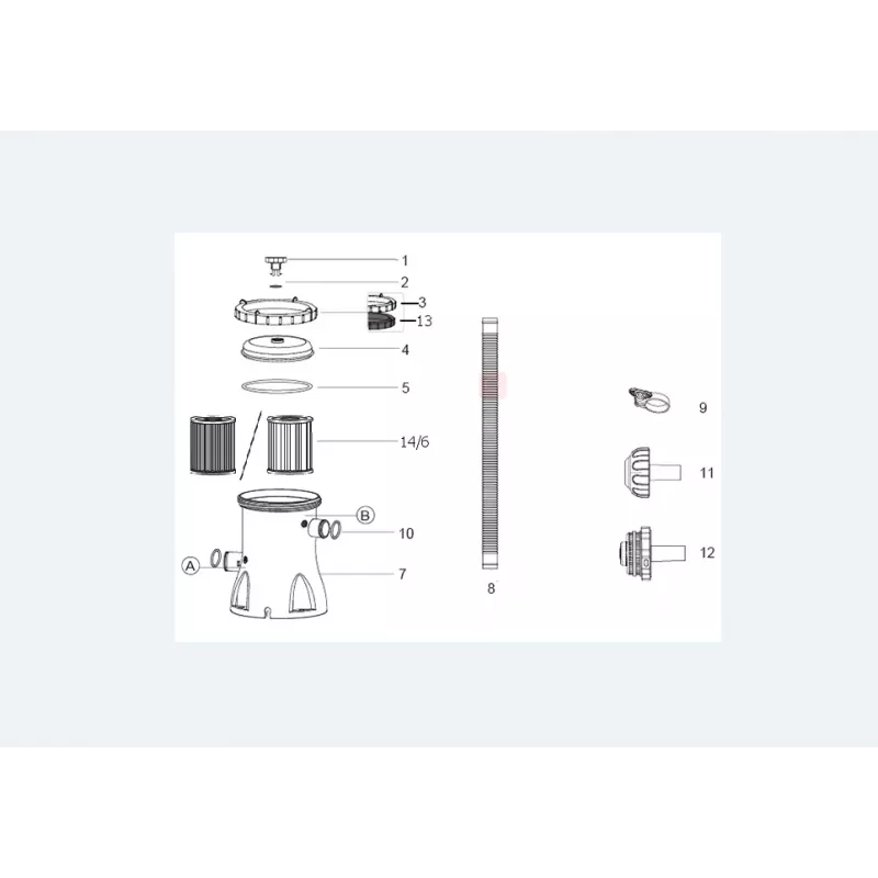 Bestway Fast Set Okrągły basen dmuchany zestaw 3,05 m x 66 cm, 3200 L, basen dmuchany, dla dzieci i dorosłych, niebieski, biały, 9,26 kg