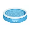 Bestway Fast Set Okrągły basen dmuchany zestaw 3,05 m x 66 cm, 3200 L, basen dmuchany, dla dzieci i dorosłych, niebieski, biały, 9,26 kg
