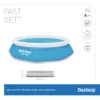 Bestway Fast Set Okrągły basen dmuchany zestaw 3,05 m x 66 cm, 3200 L, basen dmuchany, dla dzieci i dorosłych, niebieski, biały, 9,26 kg