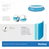 Bestway Fast Set Okrągły basen dmuchany zestaw 3,05 m x 66 cm, 3200 L, basen dmuchany, dla dzieci i dorosłych, niebieski, biały, 9,26 kg