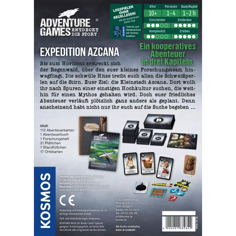 Kosmos Adventure Games - Expedition Azcana Gra planszowa Podróże/przygoda