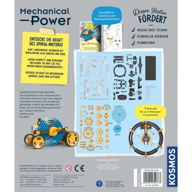 Kosmos Mechanical Power, Robot, Technika, 8 lat, Wielokolorowy
