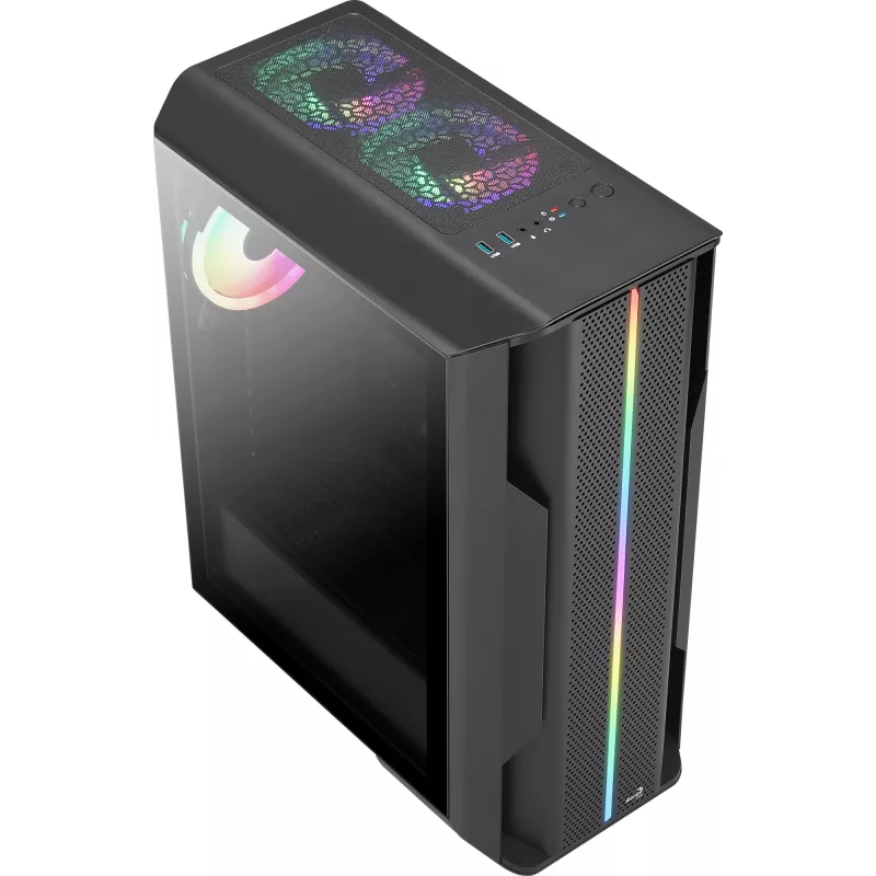 Aerocool SPLINTER DUO ATX Gaming Case 3x ARGB 12cm Fans + Front Mesh