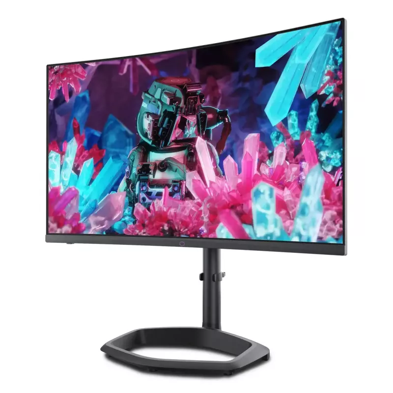 27-calowy monitor gamingowy Cooler Master GM27QP — zakrzywiony panel VA QHD, 240 Hz, Adaptive Sync, czarny