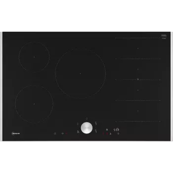 Płyta indukcyjna strefowa Neff N 90 Black, do zabudowy, 80 cm, 5 stref