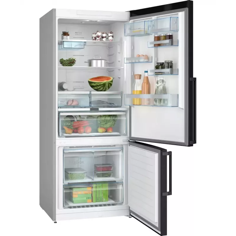 Bosch Serie 6 KGN76AXDR lodówko-zamrażarka Wolnostojąca 526 L Czarna