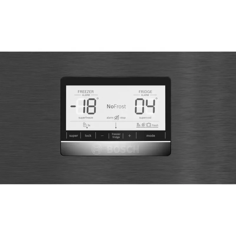 Bosch Serie 6 KGN76AXDR lodówko-zamrażarka Wolnostojąca 526 L Czarna