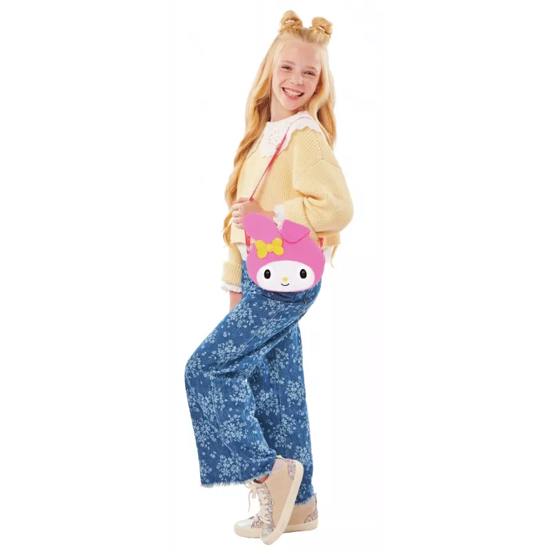 Purse Pets, Sanrio Hello Kitty and Friends, My Melody Interaktywna Zabawka-Zwierzątko i Torebka z ponad 30 dźwiękami i reakcjami, Zabawki dla dziewczynek