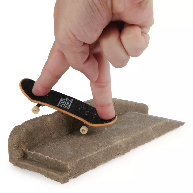 Zestaw modelarski Tech Deck DIY Concrete wielokrotnego użytku z ekskluzywnym fingerboardem Enjoi, poręczą, formami, zestaw do skateparku, zabawka dla chłopców i dziewczynek od 6 lat