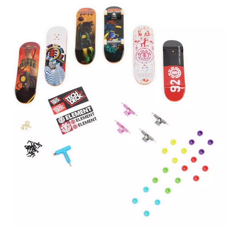 Tech Deck, Sk8shop Fingerboard Bonus Pack, Kolekcjonerskie i konfigurowalne mini deskorolki (wzory mogą się różnić)