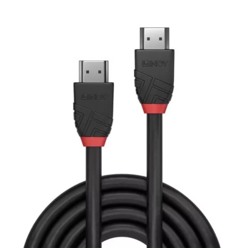 Lindy 1m 8K60Hz HDMI kabel, Czarny Line