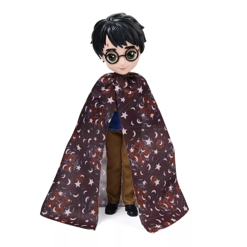 Wizarding World Harry Potter, 8-calowy zestaw upominkowy z lalką Harry'ego Pottera z peleryną niewidką i 5 akcesoriami dla lalek, zabawki dla dzieci od 6 lat