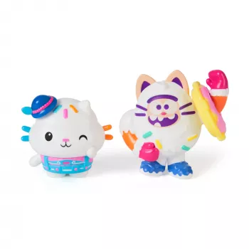 Gabby's Dollhouse: Film, Cakey Cat i Cookie Bobby, figurki z 2 akcesoriami, zabawki dla dziewczynek i chłopców od 3 lat