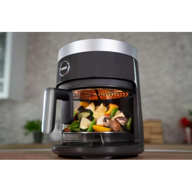 Frytkownica gorącego powietrza Unold 58695, pojedyncza, 3,5 L, wolnostojąca, 1200 W, czarna