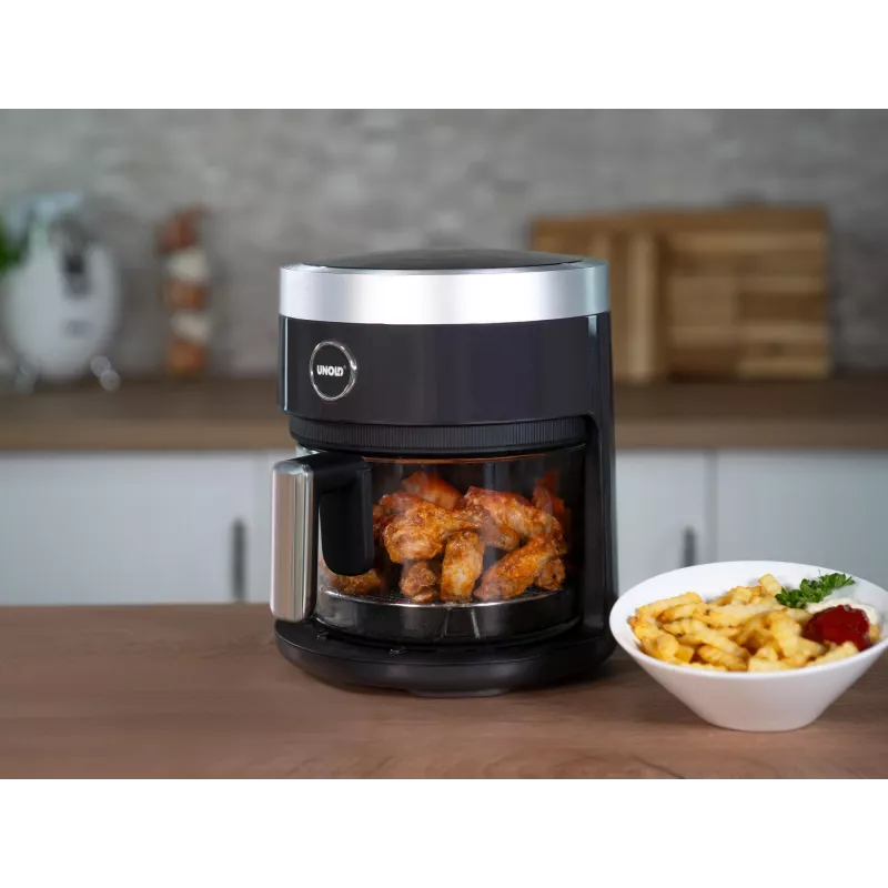 Frytkownica gorącego powietrza Unold 58695, pojedyncza, 3,5 L, wolnostojąca, 1200 W, czarna
