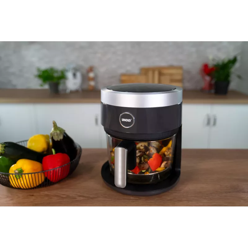 Frytkownica gorącego powietrza Unold 58695, pojedyncza, 3,5 L, wolnostojąca, 1200 W, czarna