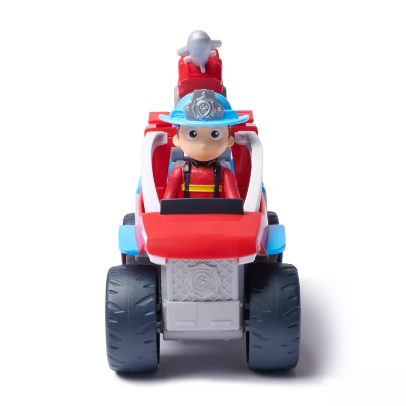 Pojazd zabawkowy Spin Master Paw Patrol Fire Rescue Ryder's Rescue Vehicle z wyrzutnią drona i figurką Rydera