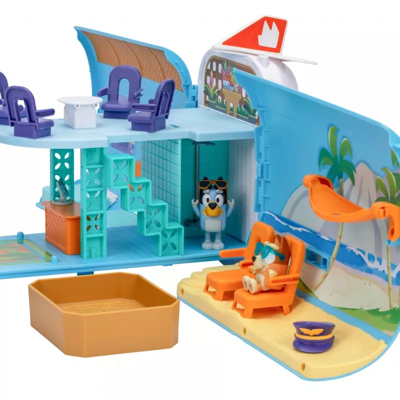 Zestaw lotniskowo-samolotowy Moose Toys Bluey 3 w 1 Wielokolorowy