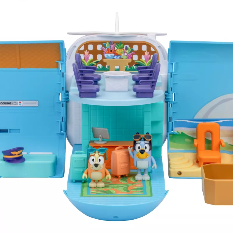 Zestaw lotniskowo-samolotowy Moose Toys Bluey 3 w 1 Wielokolorowy