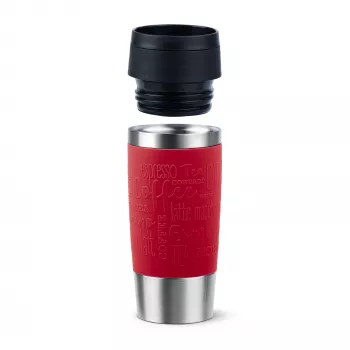 EMSA Travel Mug Classic N2020400 kubek turystyczny 360 ml Czarny, Czerwony, Stal nierdzewna