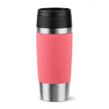 EMSA Travel Mug Classic 360 ml koralowy stal nierdzewna kubek termiczny podróżny
