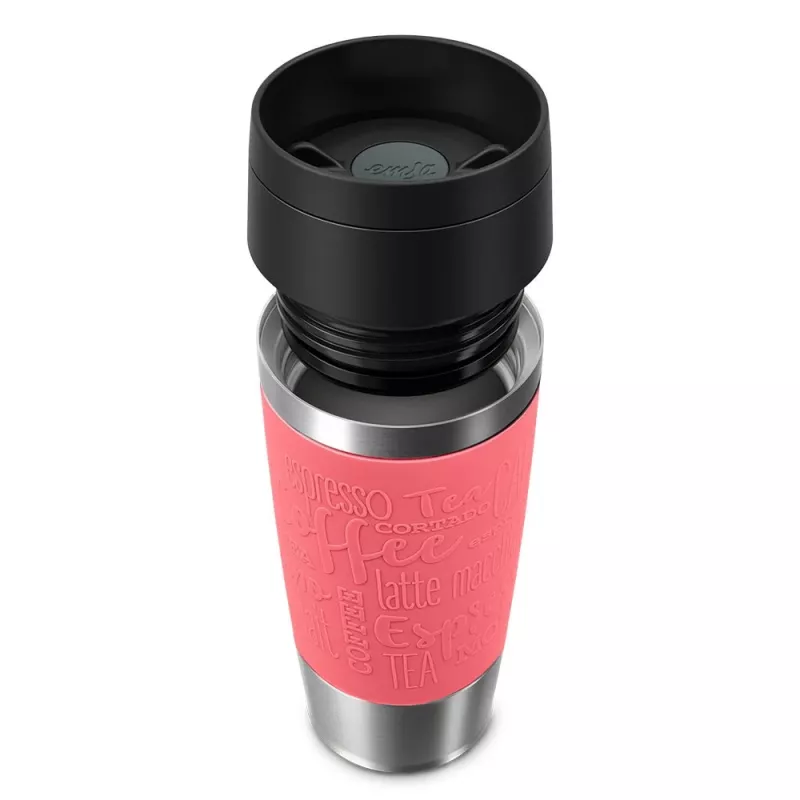 EMSA Travel Mug Classic 360 ml koralowy stal nierdzewna kubek termiczny podróżny