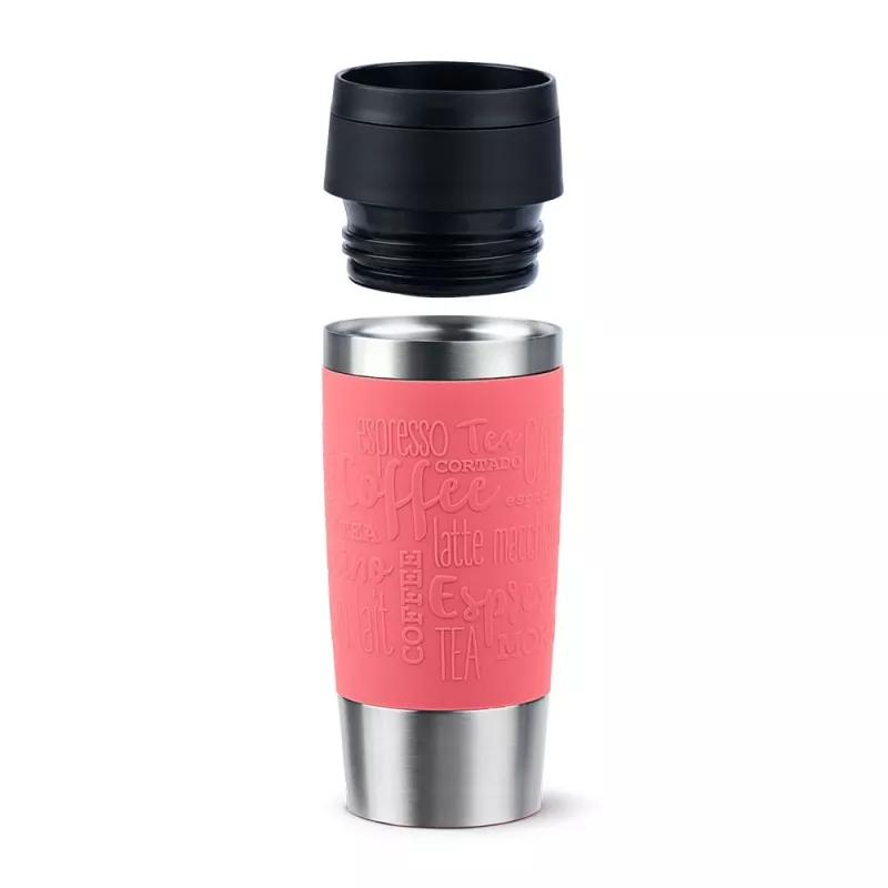 EMSA Travel Mug Classic 360 ml koralowy stal nierdzewna kubek termiczny podróżny