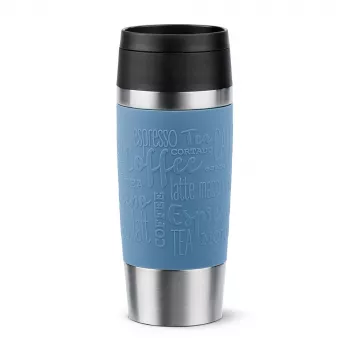 EMSA Travel Mug Classic 360 ml niebieski kubek termiczny ze stali nierdzewnej