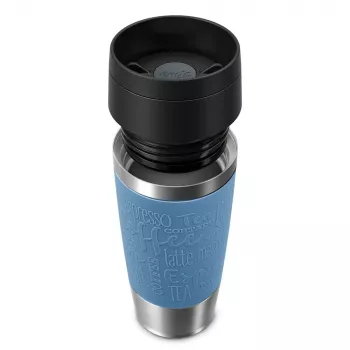 EMSA Travel Mug Classic 360 ml niebieski kubek termiczny ze stali nierdzewnej