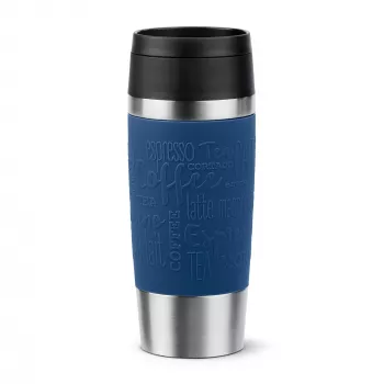 EMSA Travel Mug Classic N2020300 kubek termiczny 360 ml Czarny, Niebieski, Stal nierdzewna Stal nierdzewna