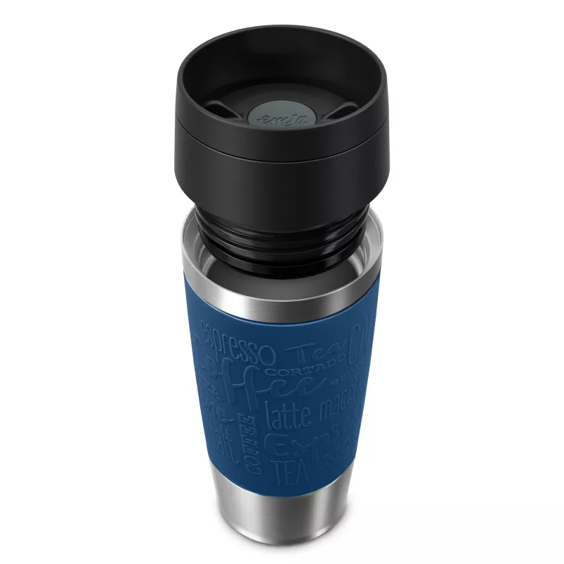 EMSA Travel Mug Classic N2020300 kubek termiczny 360 ml Czarny, Niebieski, Stal nierdzewna Stal nierdzewna