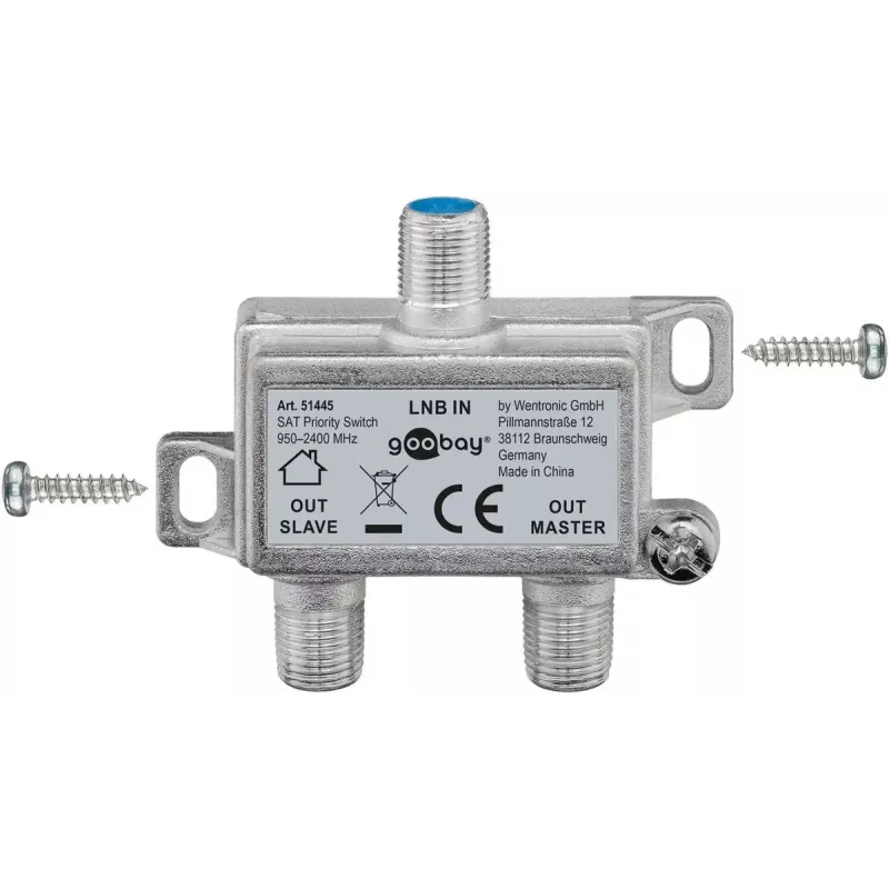 Rozdzielacz kablowy Goobay SAT Priority Splitter