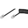 Spiral kabel Goobay Phone Handset 4m RJ-10 RJ-10